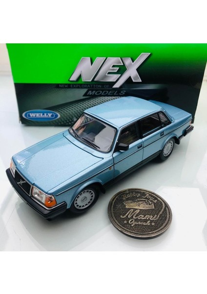 Volvo 240 Gl Light Blue Metallic 1:24 Ölçek Welly Marka