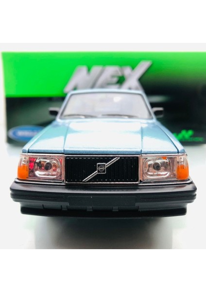 Volvo 240 Gl Light Blue Metallic 1:24 Ölçek Welly Marka modelleri