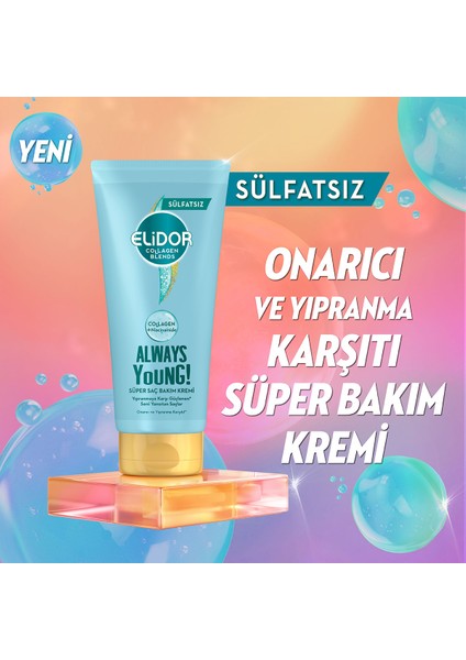 Collagen Blends Sülfatsız Süper Saç Bakım Kremi Always Young Onarıcı ve Yıpranma Karşıtı 170 ml