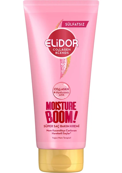 Collagen Blends Sülfatsız Süper Saç Bakım Kremi Moisture Boom Yoğun Nem Terapisi 170 ml