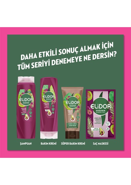 Doğanın Enerjisi Serum Saç Bakım Yağı Avokado ve Üzüm Çekirdeği Yağı Güçlendirici ve Parlaklık Kazandırıcı 80ml