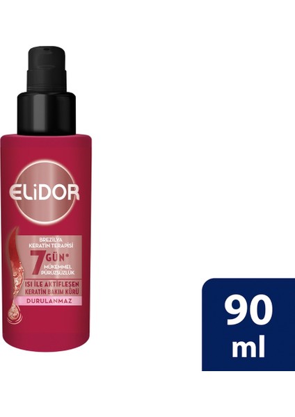 Isı İle Aktifleşen Keratin Bakım Kürü Brezilya Keratin Terapisi Hidrolize Keratin Marula Yağı E Vitamini 90 ml