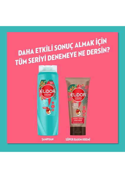 Doğanın Enerjisi Saç Bakım Kremi Argan Yağı ve Hibiskus Özü 350 ml