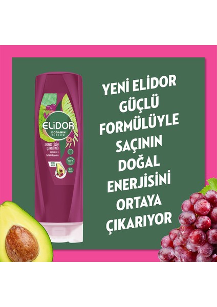 Doğanın Enerjisi Saç Bakım Kremi Avokado ve Üzüm Çekirdeği Yağı 350 ml