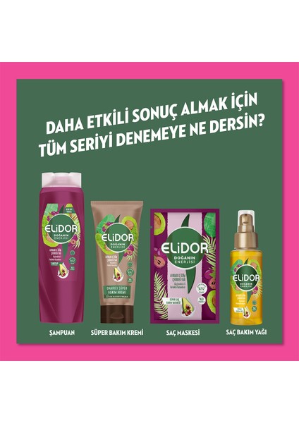 Doğanın Enerjisi Saç Bakım Kremi Avokado ve Üzüm Çekirdeği Yağı 350 ml