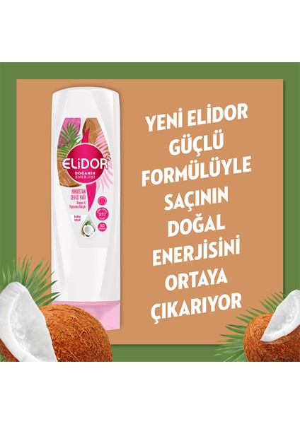 Doğanın Enerjisi Saç Bakım Kremi Hindistan Cevizi Yağı 350 ml