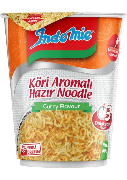 Bardak Noodle Köri 60gr x 24 Adet