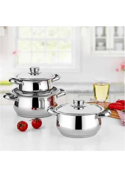 Gülsançelik Gülsan 6 Parça Mercan Set - Çelik Kapakl