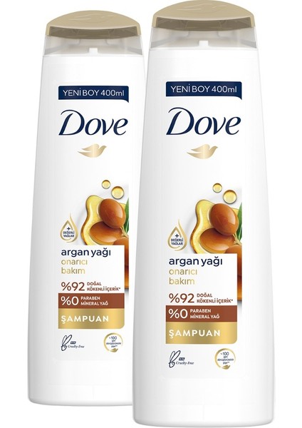 Saç Bakım Şampuanı Argan Yağı Onarıcı Bakım 400 ml x2 Adet fiyatları