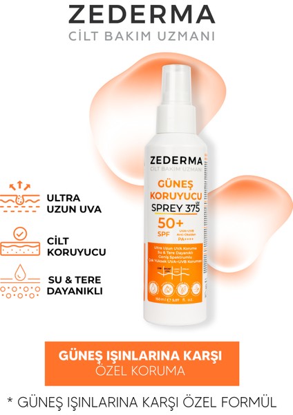 Güneş Koruyucu Spf 50+ 150 ml Sprey & Ultra Uzun Uva Koruma & Su ve Tere Dayanıklı