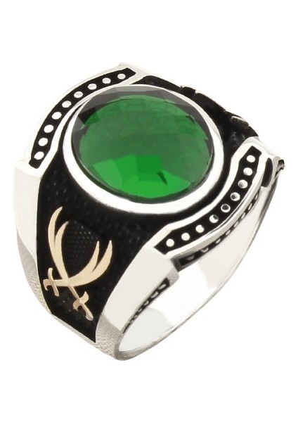 Erkek Yüzük Gümüş 925 Oriyental Tasarım