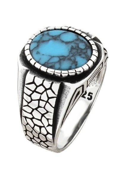 Erkek Yüzük Gümüş 925 Modern Tasarım