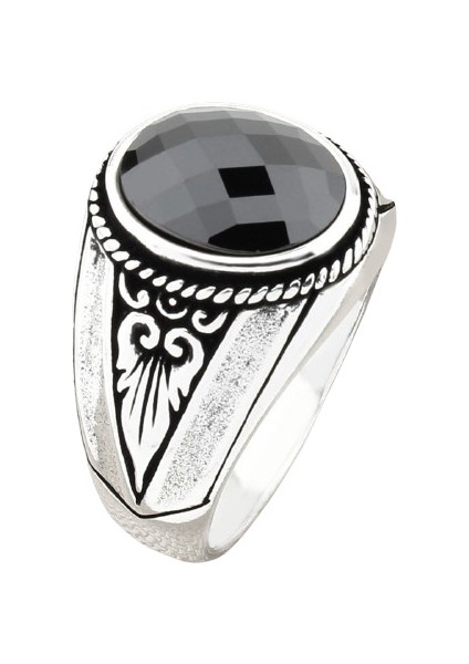 Erkek Yüzük Gümüş 925 Modern Tasarım