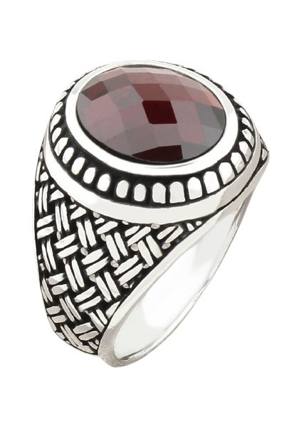 Erkek Yüzük Gümüş 925 Oriyental Tasarım