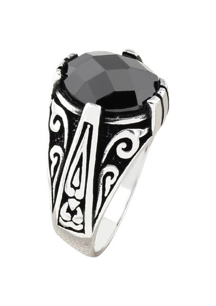 Erkek Yüzük Gümüş 925 Modern Tasarım