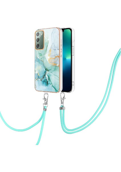 BDT Boutique Samsung Galaxy Not 20 Için Kılıf 5g Mermer Tampon Crossbody Kordon Askısı (Yurt Dışından)