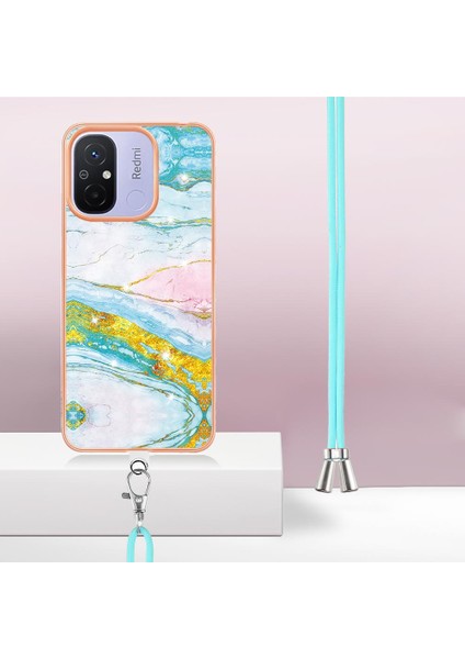 Xiaomi Redmi Için 12C Mermer Tampon Crossbody Kordon Askısı Yumuşak (Yurt Dışından) indirimleri