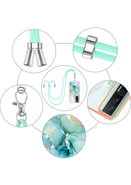 Xiaomi Poco F5 Pro 5g Mermer Tampon Crossbody Kordon Askısı Yumuşak (Yurt Dışından) fırsatları