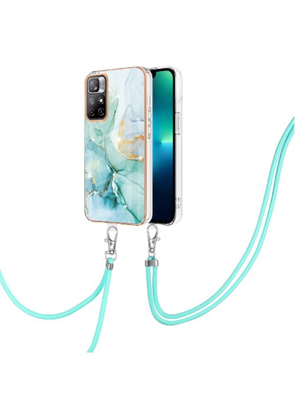 Xiaomi Poco M4 Pro 5g Için Crossbody Kordon Askısı Mermer Anti-Scratch (Yurt Dışından)