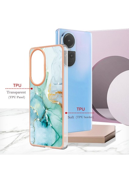 Oppo Oppo 10 5g Için Kılıf Mermer Desen Yumuşak Tampon Ince Tpu Koruma (Yurt Dışından) modelleri