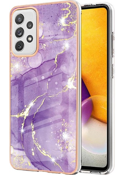 Samsung Galaxy A72 5g Mermer Desen Koruma Yumuşak Tampon Ince (Yurt Dışından)