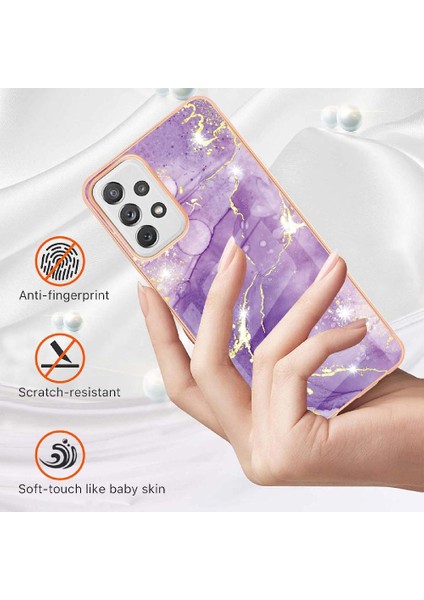 Samsung Galaxy A72 5g Mermer Desen Koruma Yumuşak Tampon Ince (Yurt Dışından) fırsatları