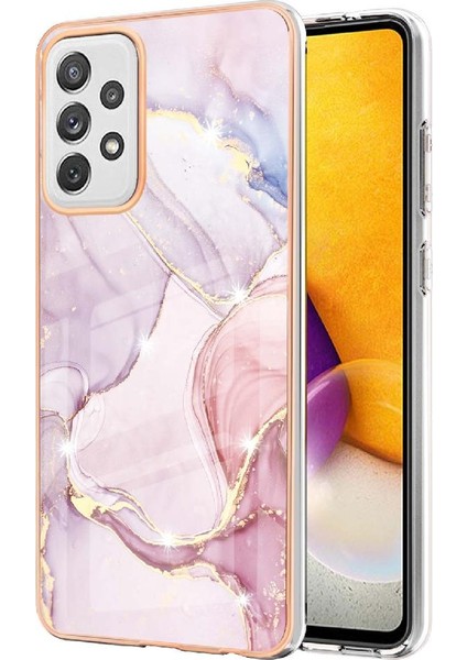 Samsung Galaxy A72 5g Mermer Desen Koruma Yumuşak Tampon Ince (Yurt Dışından)