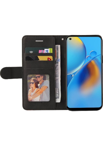 Kart Yuvası Standı ile Oppo A74 4g Için Kılıf Pu Deri Flip Folio Kılıf (Yurt Dışından) fiyatları