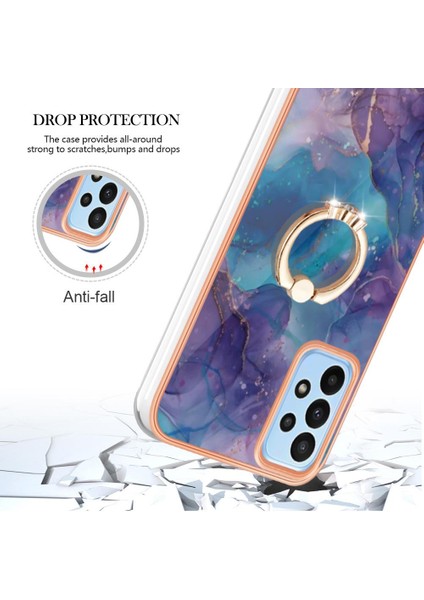 Samsung Galaxy A73 5g Tampon 360 &deg; Dönebilir Halka Mermer Tpu Için Kılıf (Yurt Dışından) fırsatları