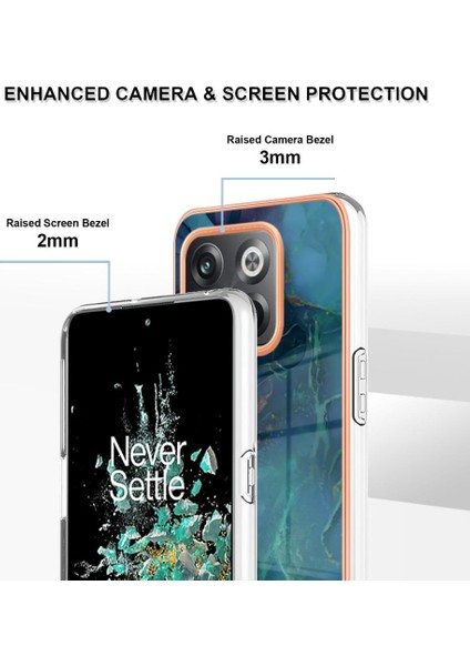 Oneplus 10T 5g Kılıf ile Uyumlu Tpu Silikon Mermer Tampon Darbeye (Yurt Dışından) modelleri