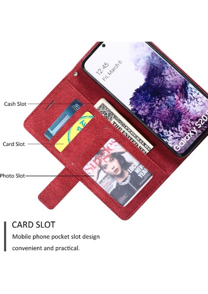 Samsung Galaxy S20 Manyetik Kart Tutucu Için Kılıf Kickstand Cüzdan Flip Pu (Yurt Dışından) fırsatları