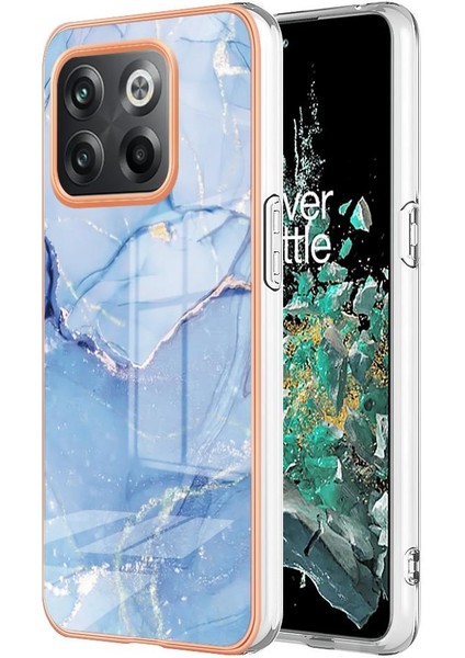 Oneplus 10T 5g Kılıf ile Uyumlu Tpu Silikon Mermer Tampon Darbeye (Yurt Dışından)