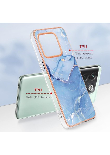 Oneplus 10T 5g Kılıf ile Uyumlu Tpu Silikon Mermer Tampon Darbeye (Yurt Dışından) modelleri