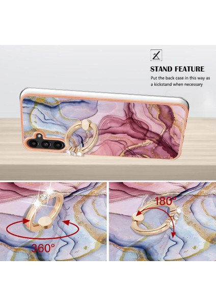 Samsung Galaxy A13 5g Için Kılıf 360 &deg; Dönebilir Halka Mermer Darbeye Tpu (Yurt Dışından) indirimleri