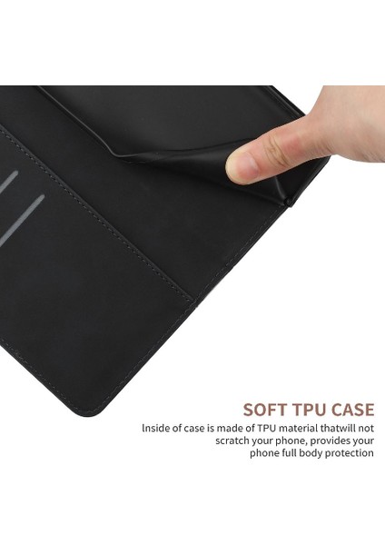 Xiaomi Poco C40 Telefon Kılıfı Için Kılıf Yumuşak Pu Deri Deri Cüzdan Yüksek (Yurt Dışından)