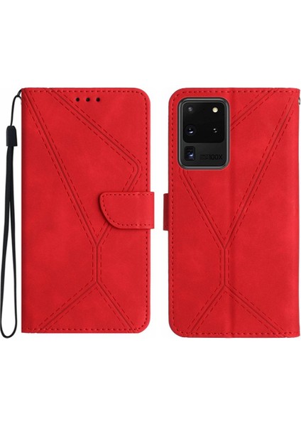 Samsung Galaxy S20 Ultra Telefon Kılıfı Yumuşak Pu Deri Yüksek Kalite (Yurt Dışından)