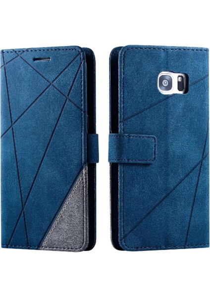 Samsung Galaxy S7 Kenar Cüzdan Flip Folio Darbeye Kart Tutucu (Yurt Dışından)