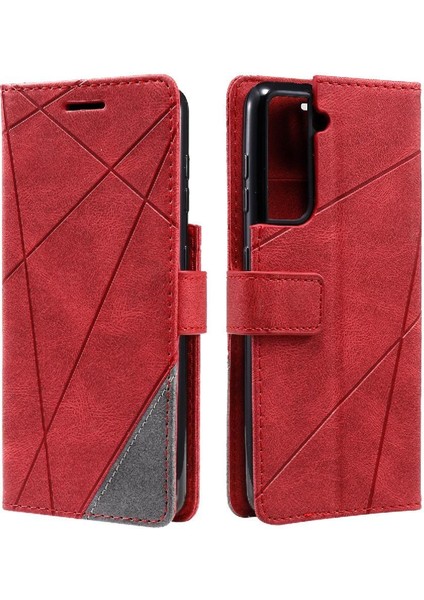 Samsung Galaxy S21 Kart Tutucu Için Kickstand Manyetik Cüzdan Flip Pu (Yurt Dışından)