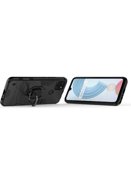 Realme C21Y Askeri Damla Koruma Darbeye Kapak Kickstand Için Kılıf (Yurt Dışından) fiyatları