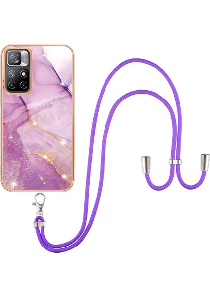 Xiaomi Poco M4 Pro 5g Için Crossbody Kordon Askısı Mermer Anti-Scratch (Yurt Dışından) modelleri