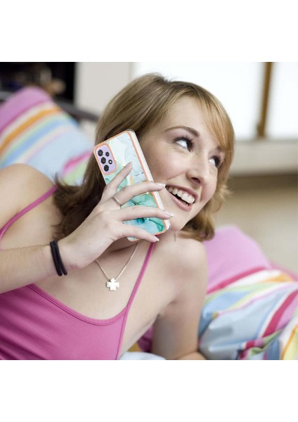 Samsung Galaxy A73 5g Yumuşak Tampon Koruma Mermer Desen Ince (Yurt Dışından) fiyatları