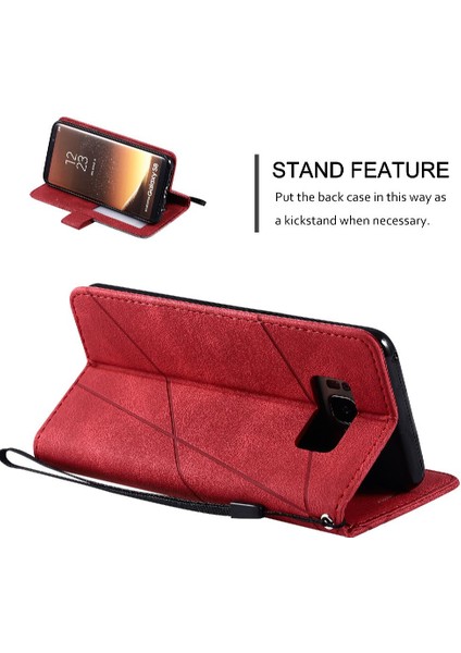 Samsung Galaxy S8 Pu Deri Kart Tutucu Için Kickstand Manyetik Kapak (Yurt Dışından) indirimleri