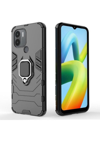 Xiaomi Redmi A1 Artı Kickstand Darbeye Kapak 360 &deg; Dönen Halka (Yurt Dışından)