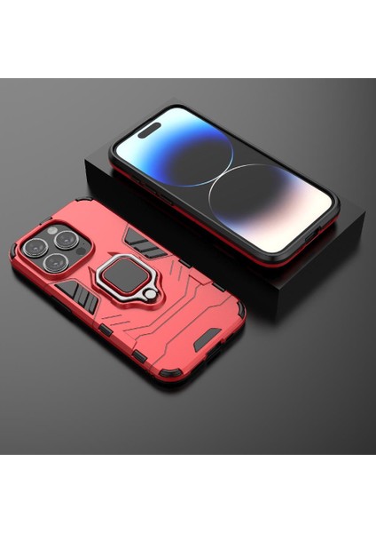 IPhone 15 Için Kılıf Pro Max Kickstand 360 &deg; Dönen Halka Askeri Damla Kapak (Yurt Dışından)