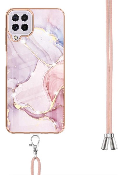 Samsung Galaxy A22 4g Mermer Crossbody Kordon Askısı Anti-Scratch Için Kılıf (Yurt Dışından) fiyatları