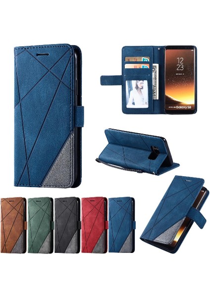 Samsung Galaxy S8 Pu Deri Kart Tutucu Için Kickstand Manyetik Kapak (Yurt Dışından) indirimleri