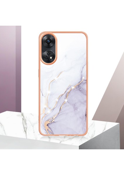 Oppo Oppo 8t 4g Koruma Için Kılıf Yumuşak Tampon Ince Tpu Mermer Desen (Yurt Dışından) modelleri