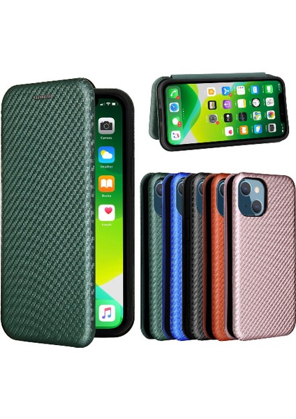 IPhone 13 Mini Tam Koruma Deri Folio Flip Case Manyetik (Yurt Dışından) indirimleri