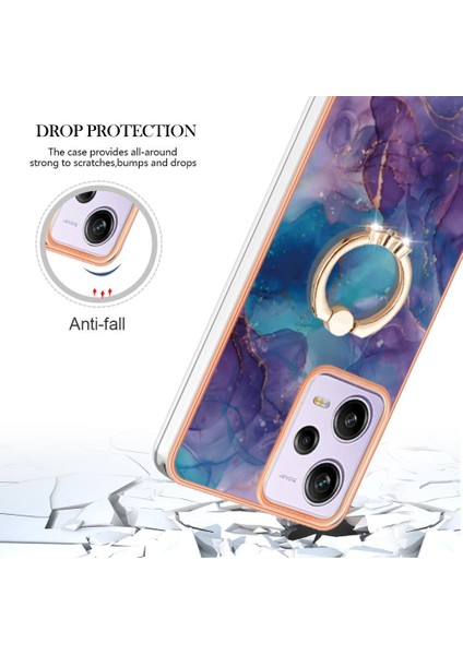 Xiaomi Poco X5 Pro 5g Için Kılıf 360 &deg; Dönebilir Halka Mermer Darbeye Tpu (Yurt Dışından) fırsatları