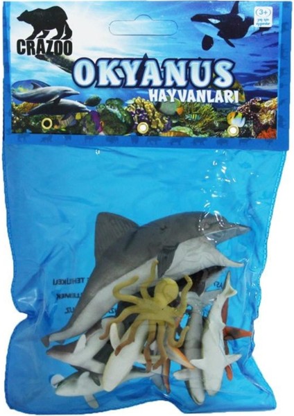 Oyuncak Deniz Hayvanları Balık Okyanus Hayvanları Poşetli